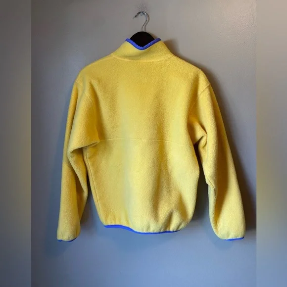 Vintage 90s Patagonia Synchilla Yellow Snap-T Rare Fleece - Picture 5 of 6